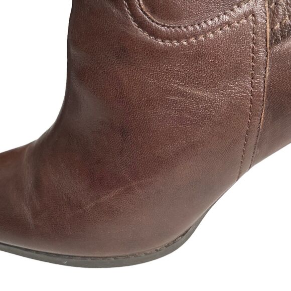 A.N.A. A New Approach Womens Selena Leather Boots Brown Knee High Size 10M - Picture 7 of 10